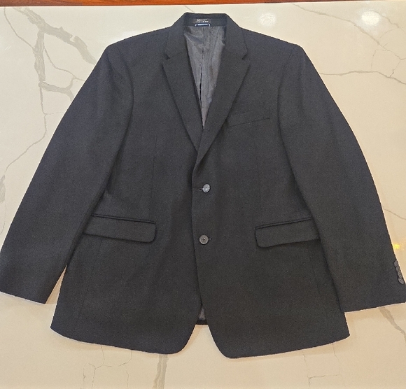 Tommy Hilfiger 100% Cashmere Single Breasted Sports Coat Blazer Black 44R - Picture 1 of 11